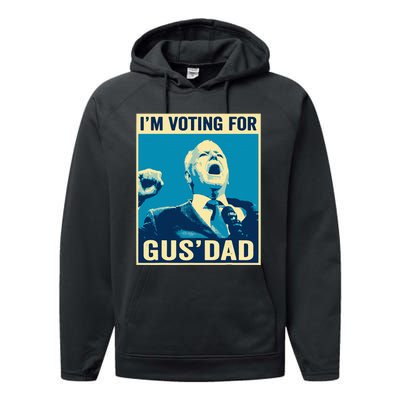 Tim Walz IM Voting For Gus Dad 2024 Presidential Election Performance Fleece Hoodie