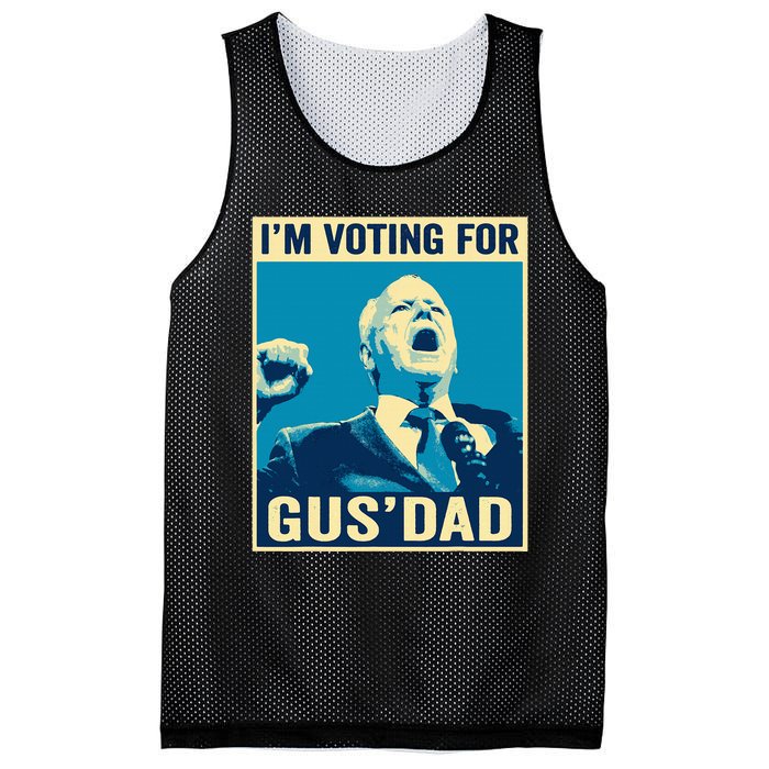 Tim Walz IM Voting For Gus Dad 2024 Presidential Election Mesh Reversible Basketball Jersey Tank