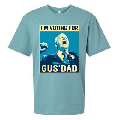 Tim Walz IM Voting For Gus Dad 2024 Presidential Election Sueded Cloud Jersey T-Shirt