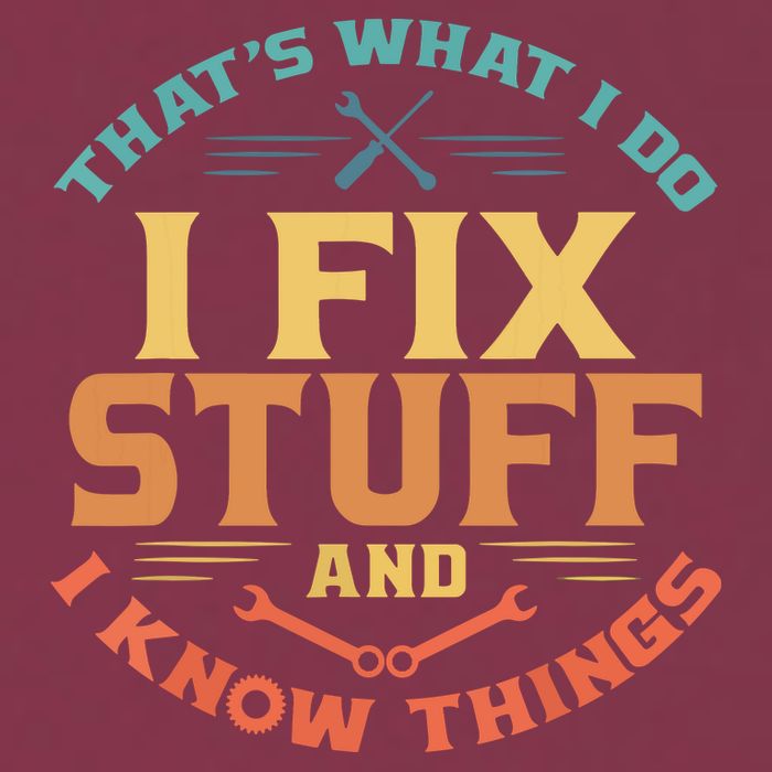 That's What I Do I Fix Stuff And I Know Things Funny Dad 16oz Travel Tumbler