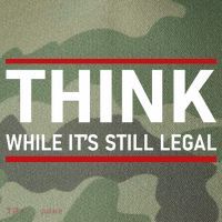 Think While It's Still Legal Political Statement Legacy Tie Dye Trucker Hat
