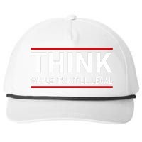 Think While It's Still Legal Political Statement Snapback Five-Panel Rope Hat