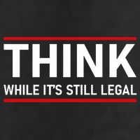 Think While It's Still Legal Political Statement Golf Towel