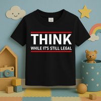 Think While It's Still Legal Political Statement Toddler T-Shirt