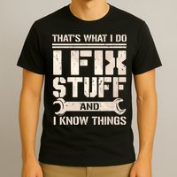 That's What I Do I Fix Stuff And I Know Things T-Shirt
