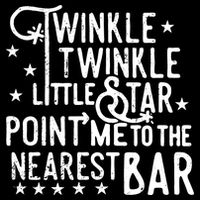 Twinkle Little Star Point Me To The Nearest Bar Wool Snapback Cap