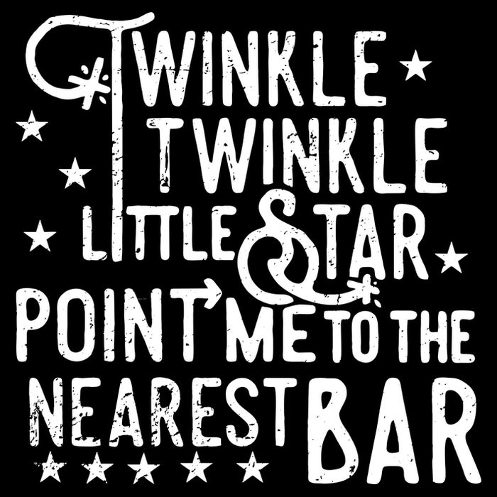 Twinkle Little Star Point Me To The Nearest Bar Wool Snapback Cap
