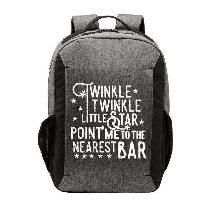 Twinkle Little Star Point Me To The Nearest Bar Vector Backpack