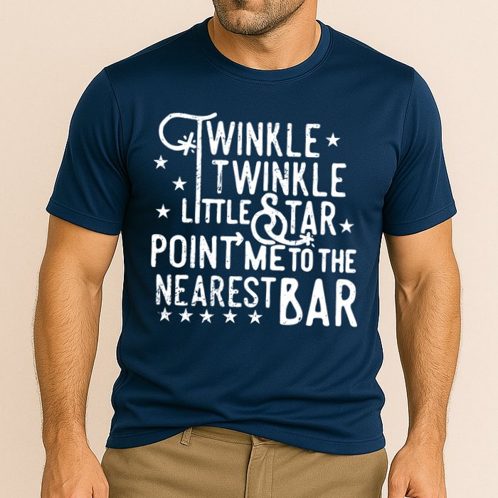 Twinkle Little Star Point Me To The Nearest Bar Performance Shirt