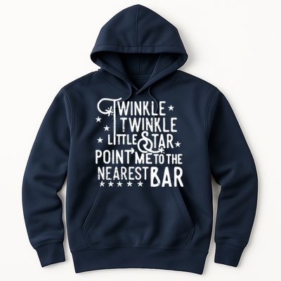 Twinkle Little Star Point Me To The Nearest Bar Hoodie