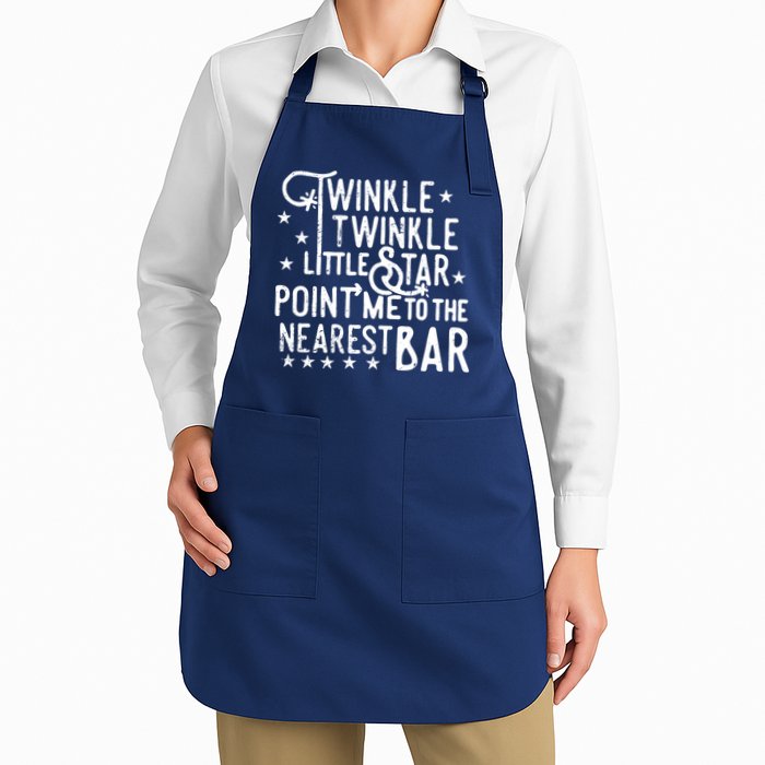 Twinkle Little Star Point Me To The Nearest Bar Apron