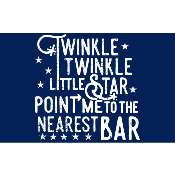 Twinkle Little Star Point Me To The Nearest Bar Bumper Sticker