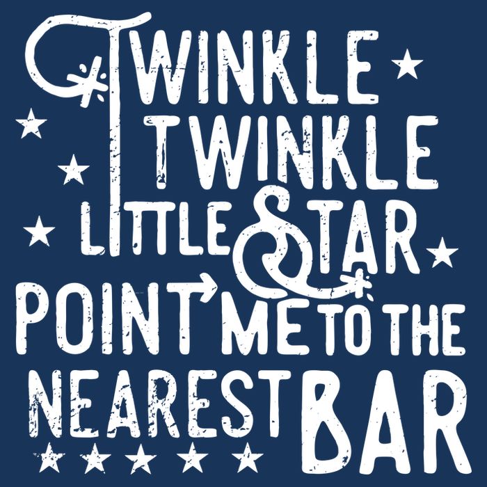 Twinkle Little Star Point Me To The Nearest Bar Flatbill Hat