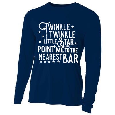 Twinkle Little Star Point Me To The Nearest Bar Cooling Performance Long Sleeve Crew