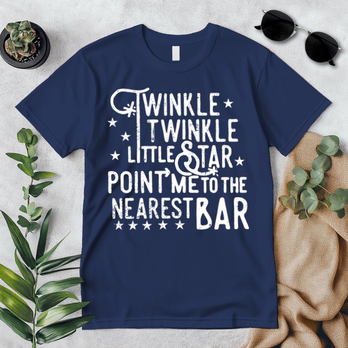 Twinkle Little Star Point Me To The Nearest Bar Premium T-Shirt