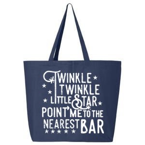 Twinkle Little Star Point Me To The Nearest Bar 25L Jumbo Tote