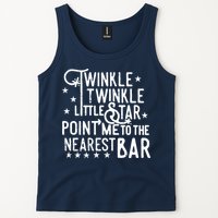 Twinkle Little Star Point Me To The Nearest Bar Tank Top