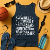 Twinkle Little Star Point Me To The Nearest Bar Tank Top
