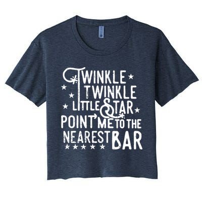 Twinkle Little Star Point Me To The Nearest Bar Crop Top