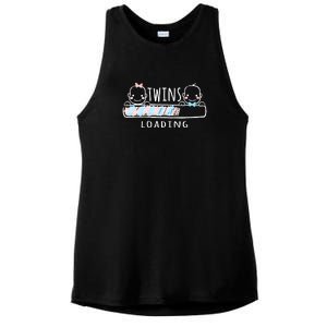 Twins loading cute twin mother  Ladies PosiCharge Tri-Blend Wicking Tank