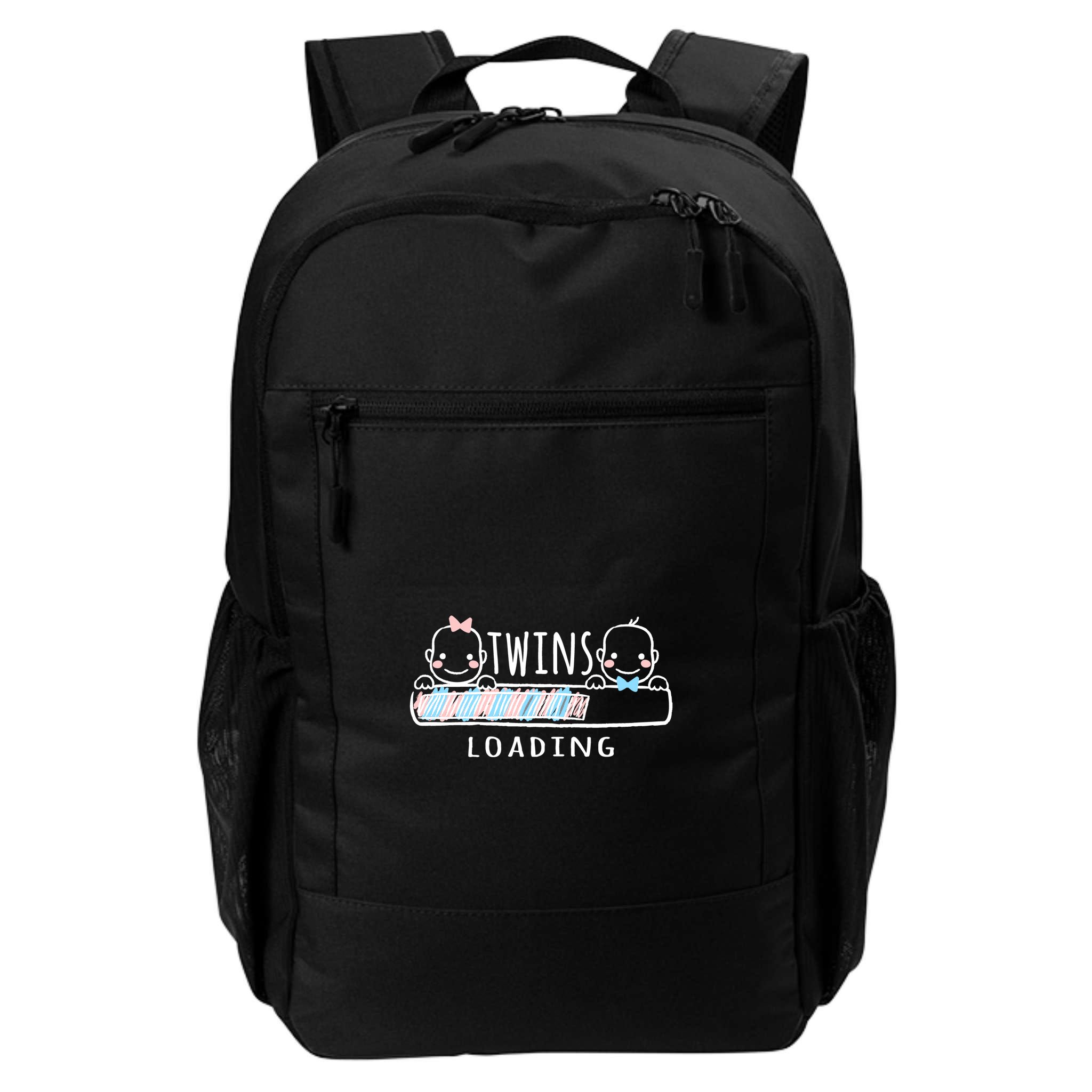 Twins loading cute twin mother  Backpack