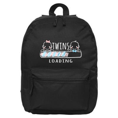Twins loading cute twin mother  16 in Basic Backpack