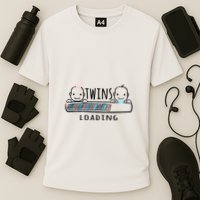 Twins loading cute twin mother  Cooling Performance Crew T-Shirt
