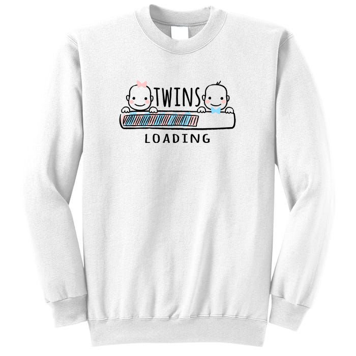 Twins loading cute twin mother  Sweatshirt