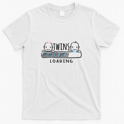 Twins loading cute twin mother  T-Shirt