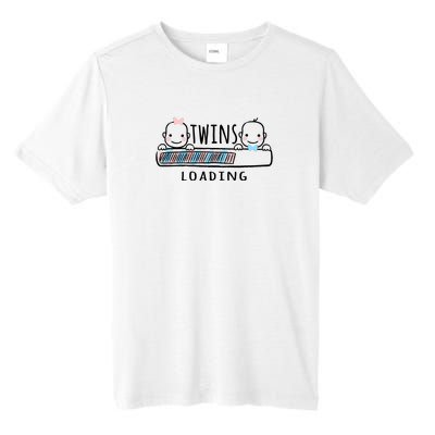 Twins loading cute twin mother  Tall Fusion ChromaSoft Performance T-Shirt