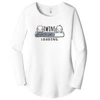 Twins loading cute twin mother  Women's Perfect Tri Tunic Long Sleeve Shirt