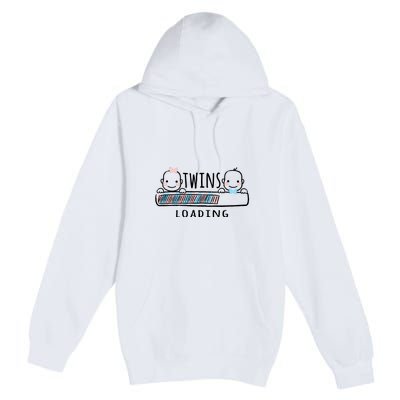 Twins loading cute twin mother  Premium Pullover Hoodie