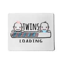 Twins loading cute twin mother  Mousepad