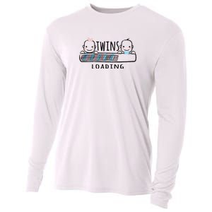 Twins loading cute twin mother  Cooling Performance Long Sleeve Crew