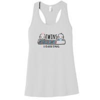 Twins loading cute twin mother  Women's Racerback Tank