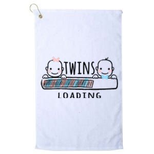 Twins loading cute twin mother  Platinum Collection Golf Towel