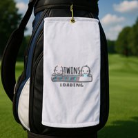 Twins loading cute twin mother  Golf Towel