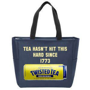 Twisted Tea Hasn't Hit This Hard Since 1773 Zip Tote Bag