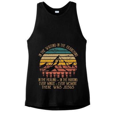 There Was Jesus Christian In The Waiting Searching Ladies PosiCharge Tri-Blend Wicking Tank