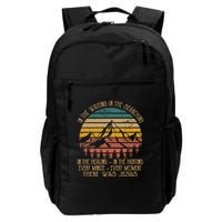 There Was Jesus Christian In The Waiting Searching Backpack