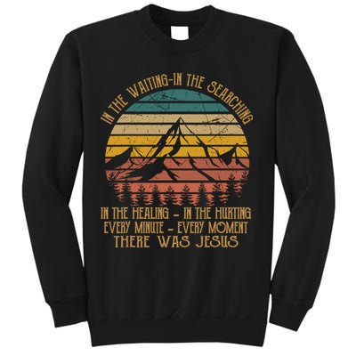 There Was Jesus Christian Faith Quote Leopard Rainbow Sweatshirt