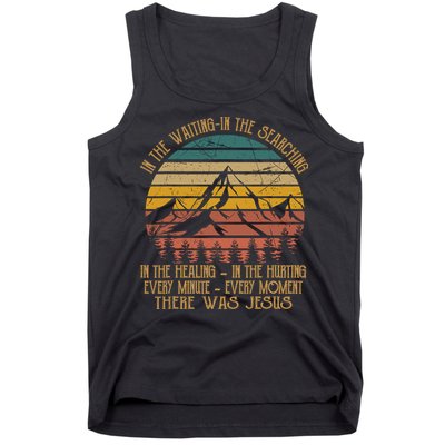 There Was Jesus Christian Faith Quote Leopard Rainbow Tank Top