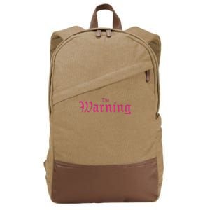 The Warning Keep Me Fed Fan Pack 2 Cotton Canvas Backpack