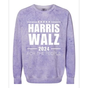 Tim Walz Kamala Colorblast Crewneck Sweatshirt