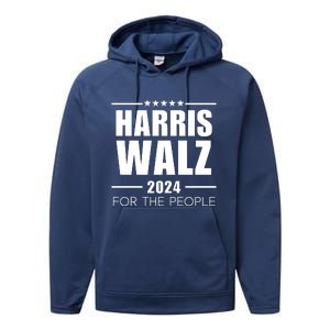 Tim Walz Kamala Performance Fleece Hoodie