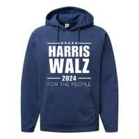 Tim Walz Kamala Performance Fleece Hoodie