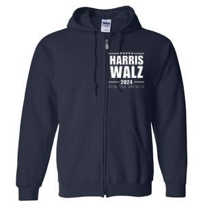 Tim Walz Kamala Full Zip Hoodie