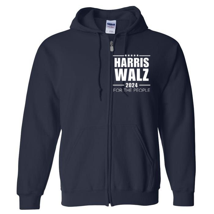 Tim Walz Kamala Full Zip Hoodie