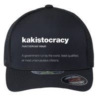 The Word Kakistocracy With A Dictionary Definition Flexfit Unipanel Trucker Cap