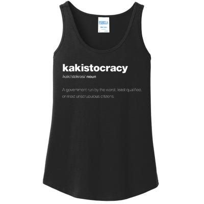 The Word Kakistocracy With A Dictionary Definition Ladies Essential Tank